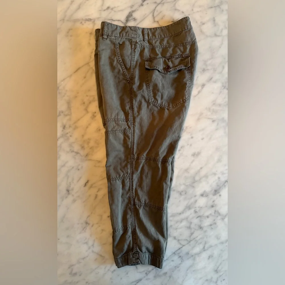 J. Crew Cotton Linen Cargo Crop Pants - Women’s Size 10 “City Fit” - Picture 3 of 12